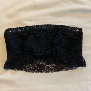 Black lace bandeau